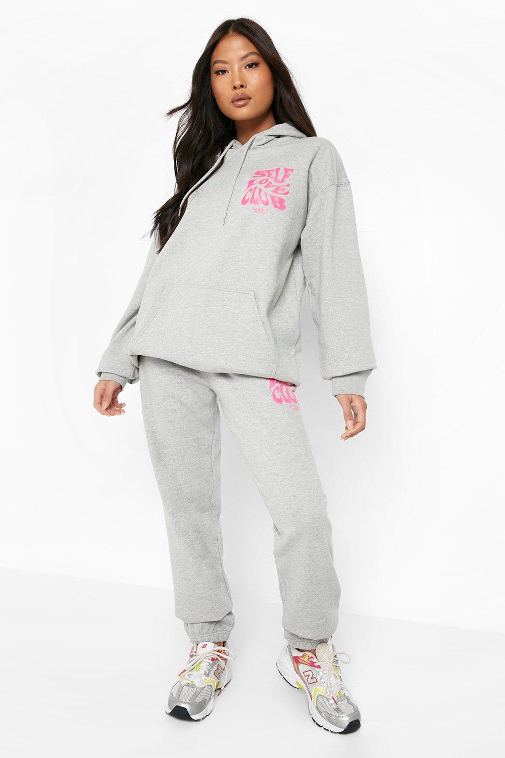 Petite Self Love Club Printed Tracksuit
